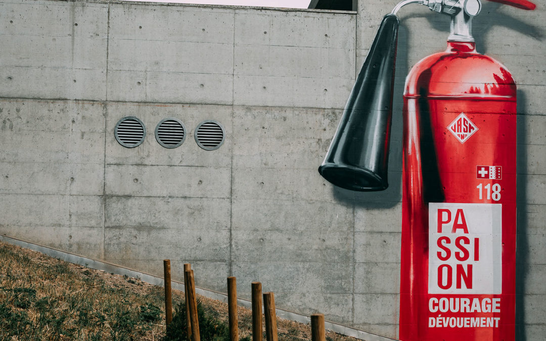 Extinguisher 3D – Fireman tribute – Crans Montana