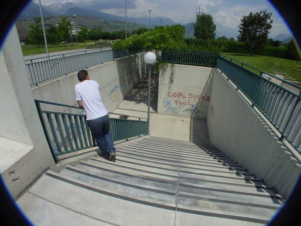 WGA walliser graffiti artist - first authorized wall, 2001